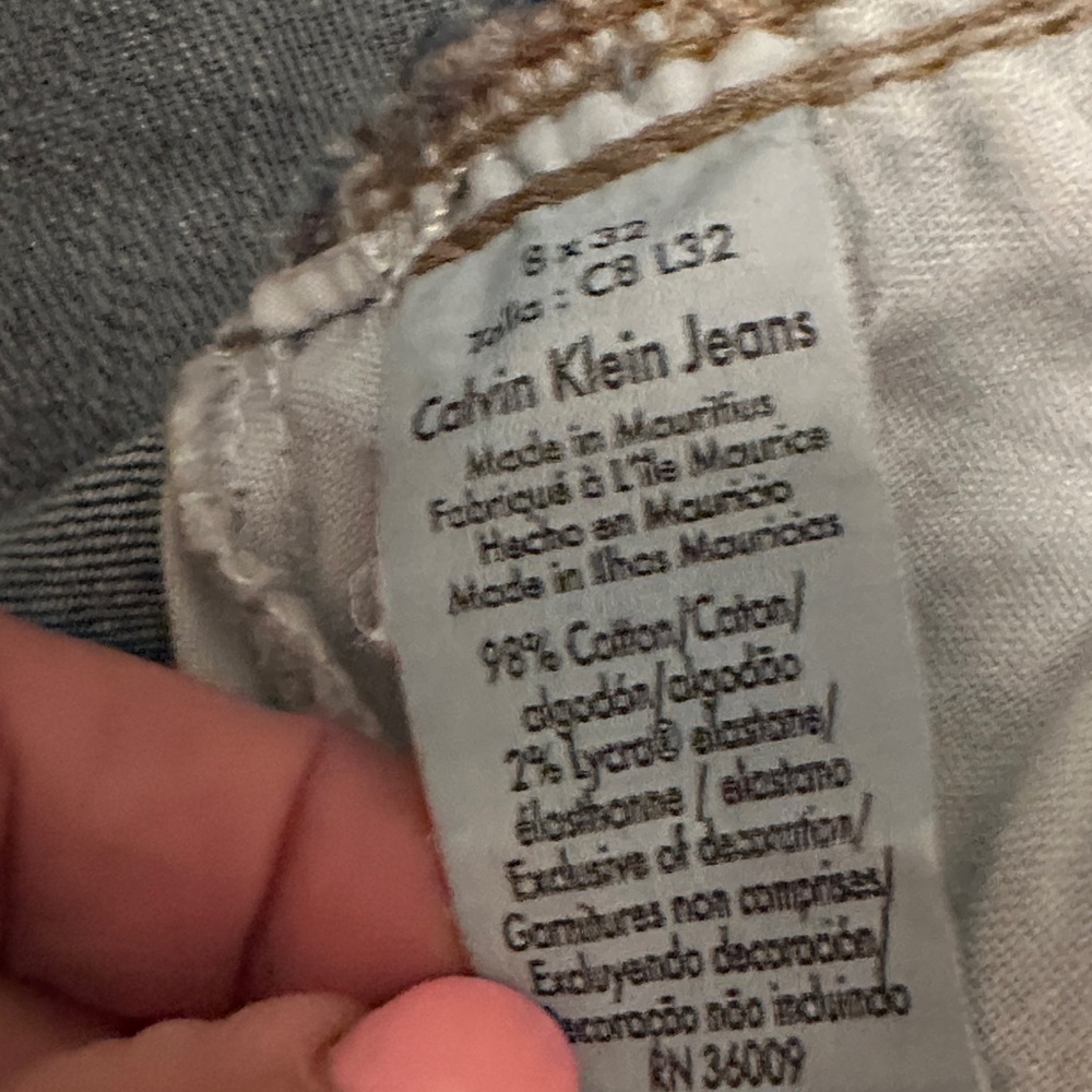 Calvin Klein Bootcut Jeans Women’s 8 Medium Wash Stretch Denim Flap Pocket Y2K C - Picture 7 of 15
